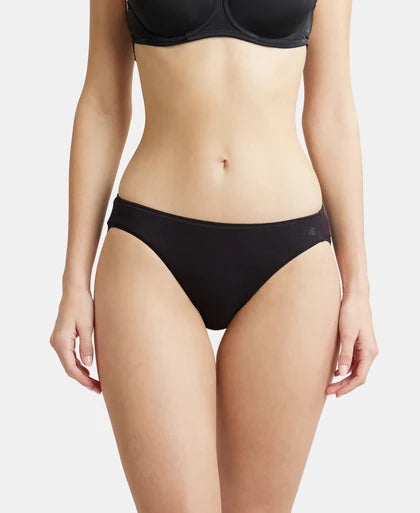 Medium Coverage Micro Modal Elastane Stretch Bikini With C...