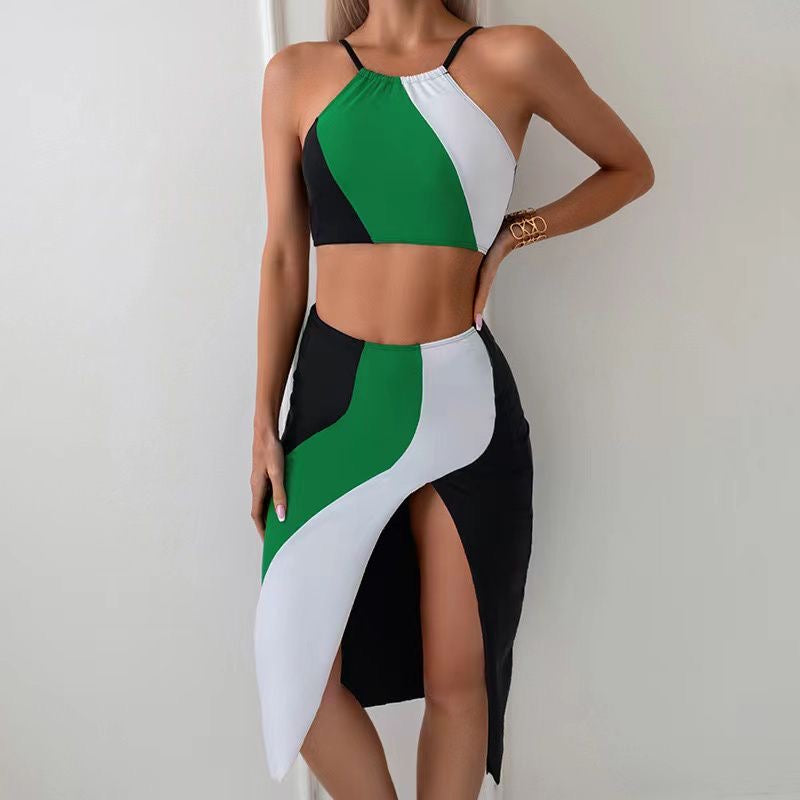 Premium Designer Beachwear & Resortwear Collection – Elegant Swimsuit & Matching Sarong Set