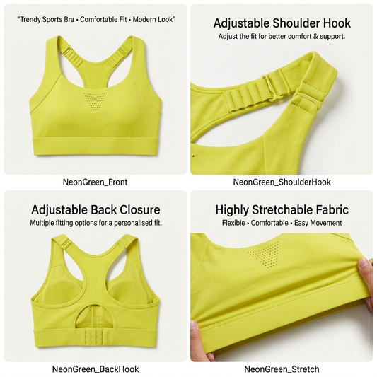 Premium Adjustable Sports Bra for High-Impact Workouts - view 1
