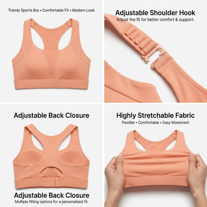 Premium Adjustable Sports Bra for High-Impact Workouts - view 4