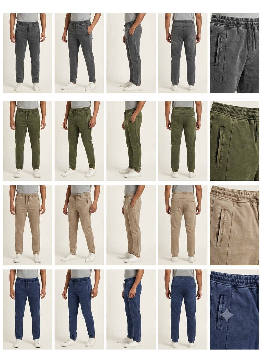 Men's Denim Touch Stretchable Lower – Premium Casual Bottom Wear