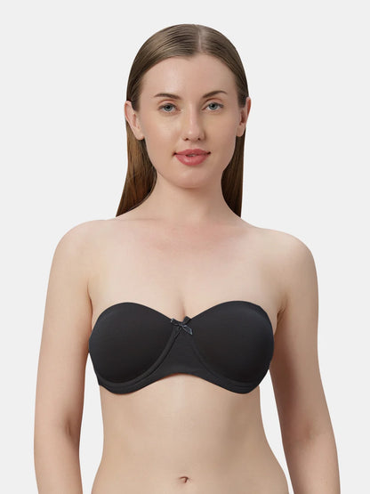Heavily Padded Wired Cotton-Spandex Medium Coverage Multiway Fashion Bra with Detachable Transparent Straps – MAGICA