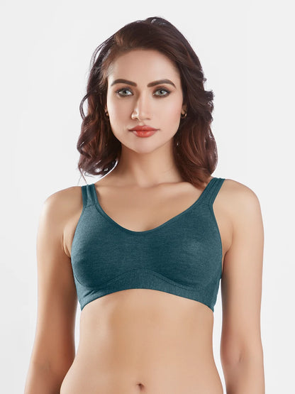 Non-Padded Wirefree Cotton-Polyester Full-Coverage Everyday Minimizer Bra with Adjustable Straps – MINIMIZER