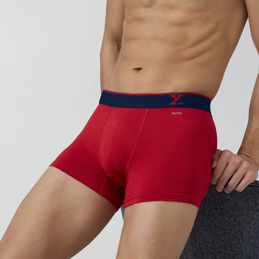 Odour-free Cotton Trunks - Rio Red